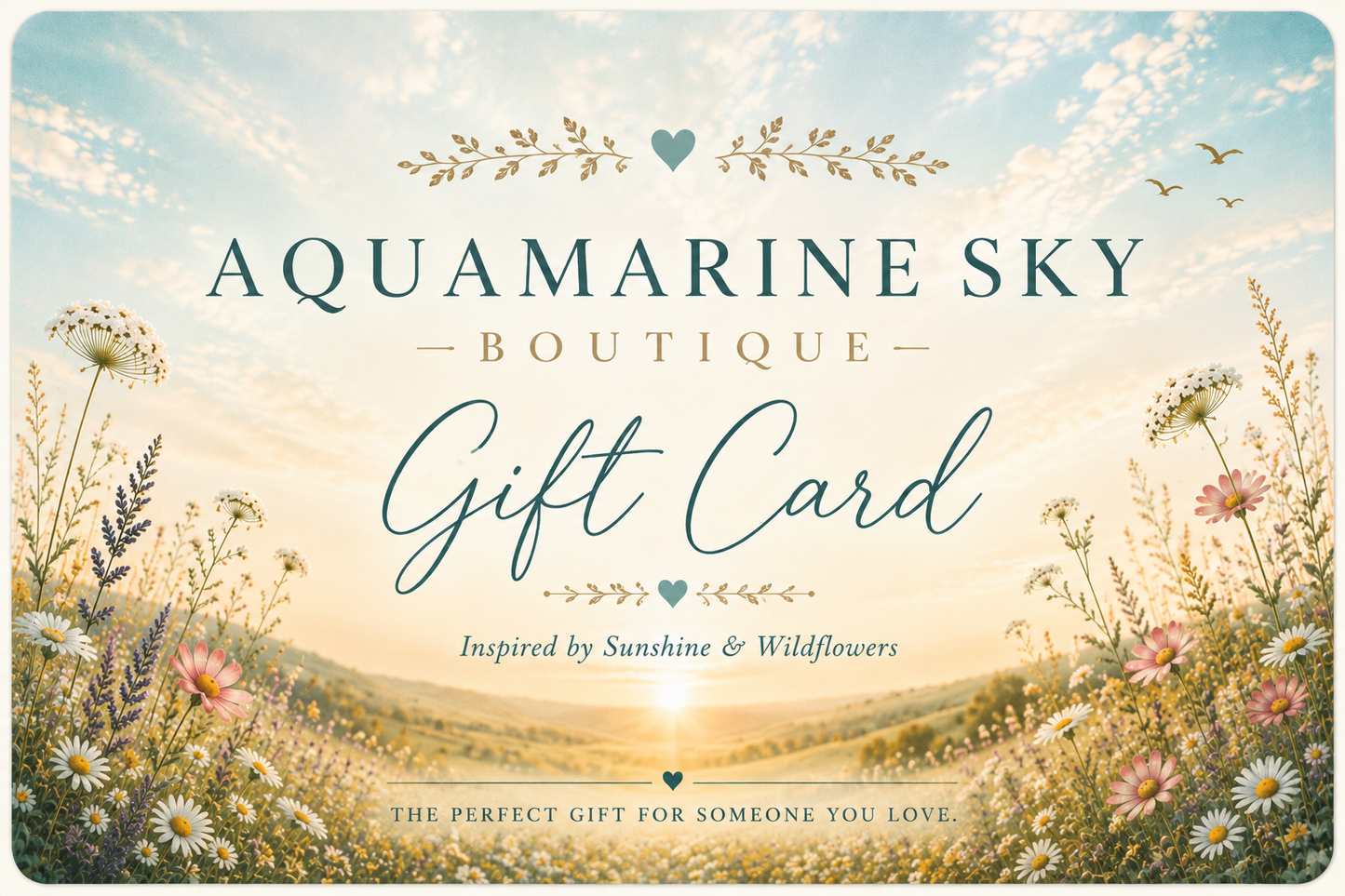 Aquamarine Sky Gift Card