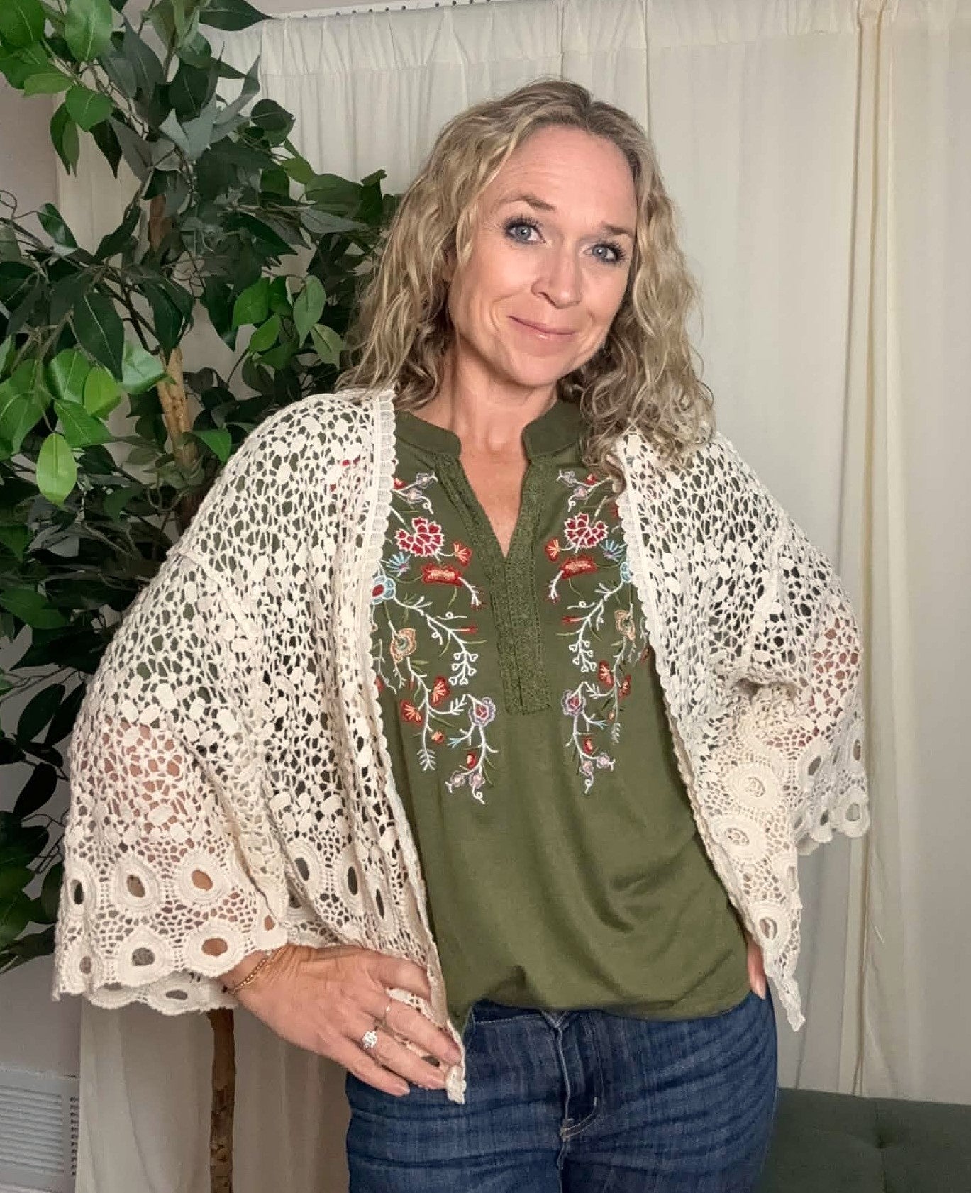 Wildflower Crochet Cardigan