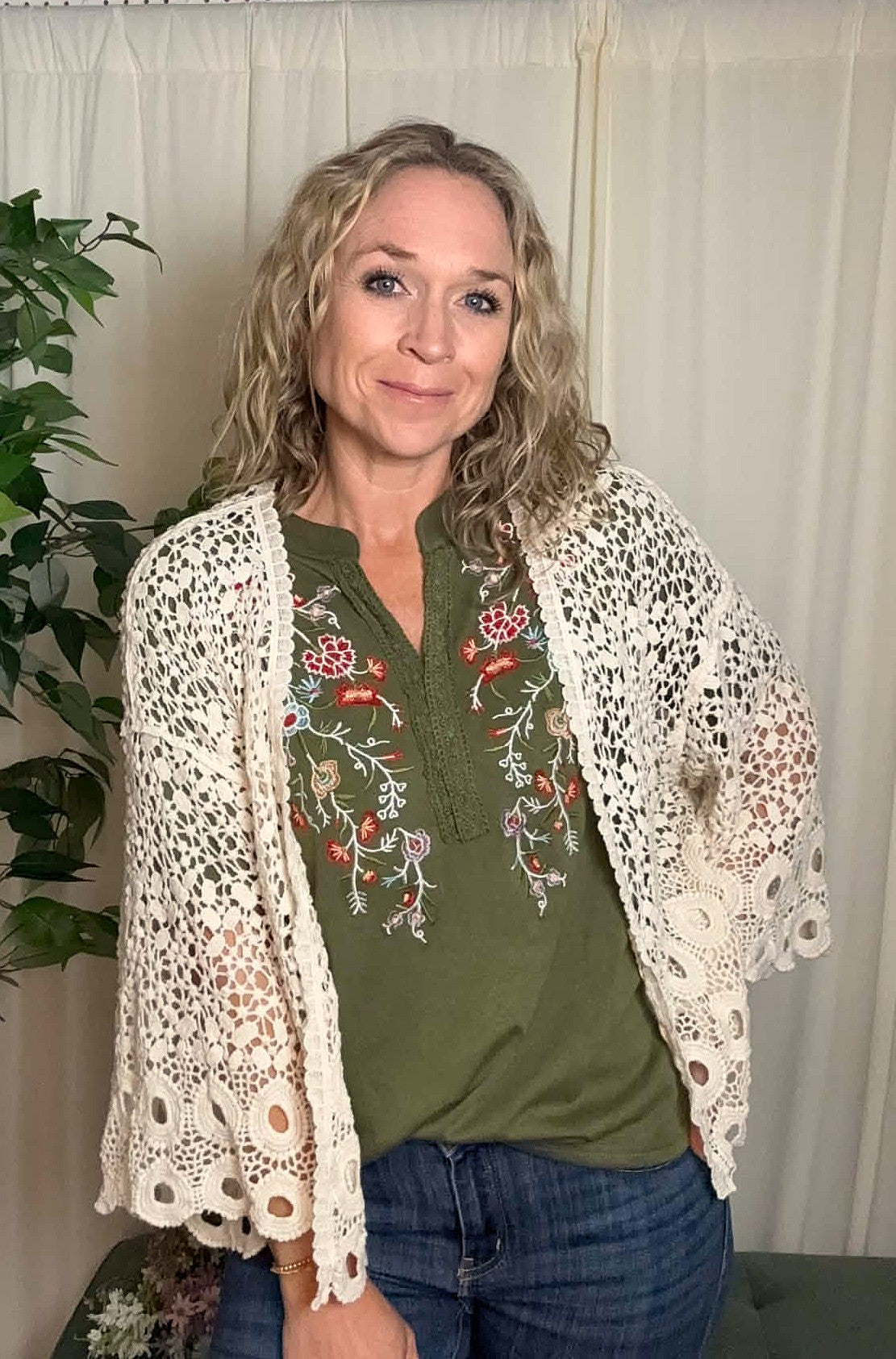 Wildflower Crochet Cardigan