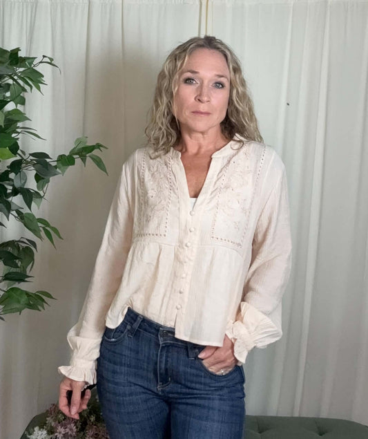Willows Button Up Top