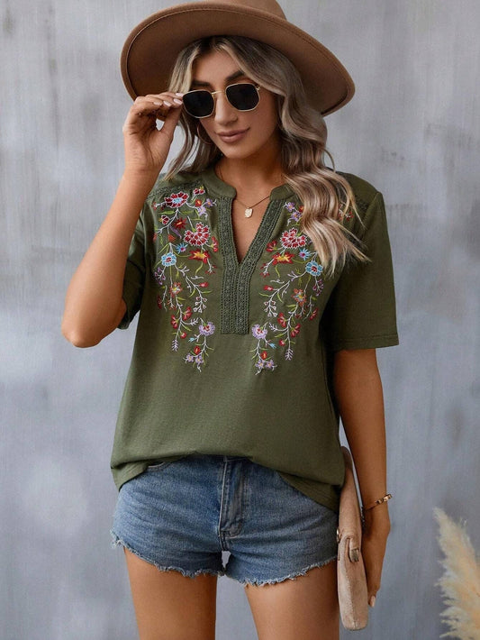 Meadow Embroidered Top