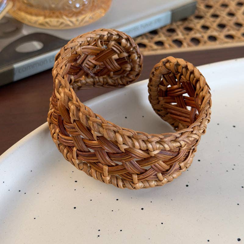 Boho Bamboo Woven Bracelet